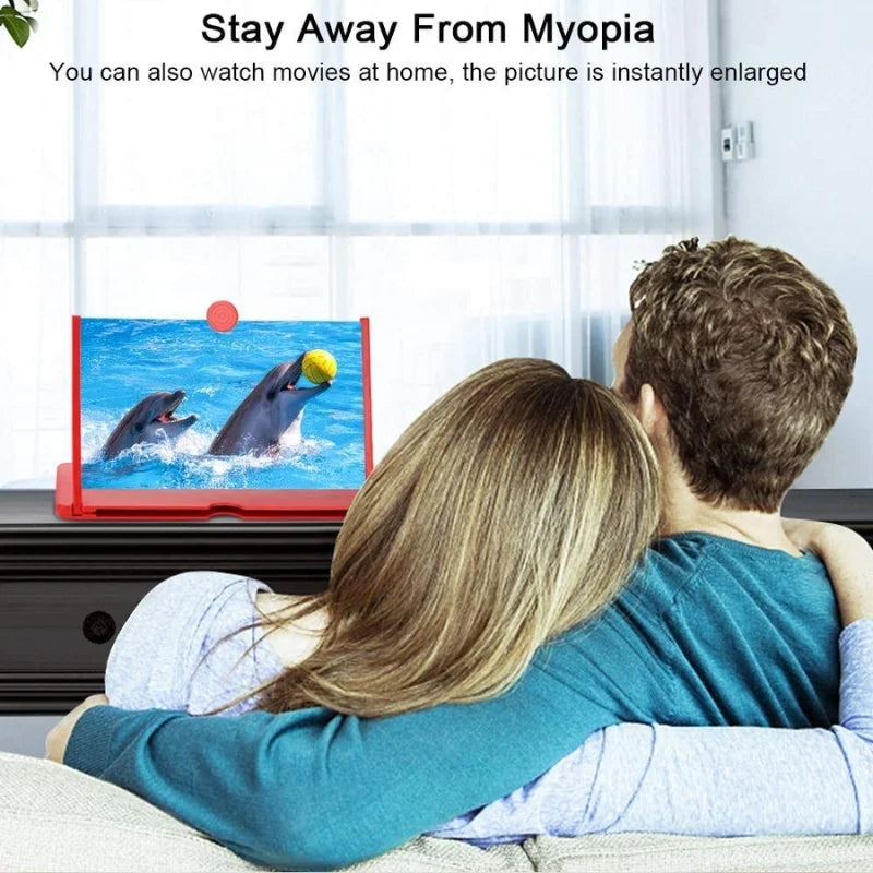 F3 Mobile Screen Magnifier | Enlarged Mobile Screen Amplifier & Eye Protection (Random Color)