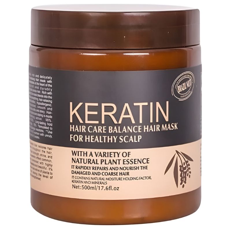 Brazil Nut Keratin Hair Mask 500ml | Nourishing, Strengthening & Smoothing Hair Treatment