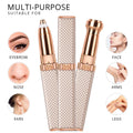 2-in-1 Flawless Facial Hair Remover & Eyebrow Trimmer | USB Rechargeable, Painless & Portable | Random Color