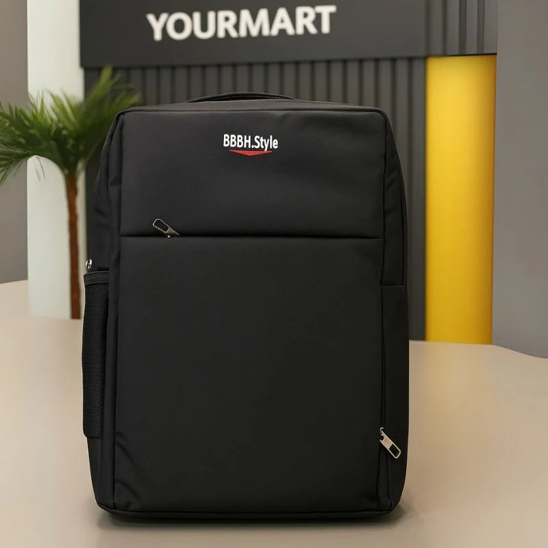 Slim Business Laptop Backpack | Lightweight Travel & Office Bag with Multi-Pockets | Black