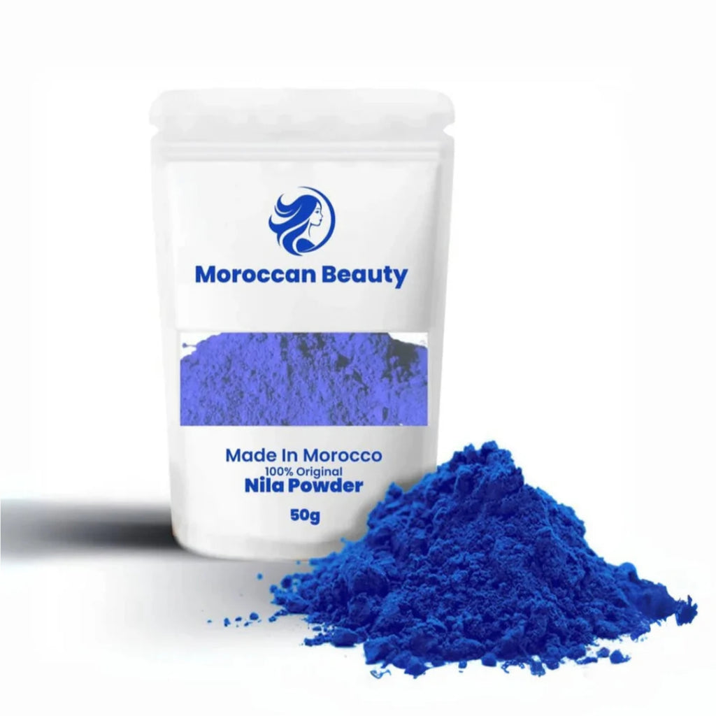 Moroccan Beauty Blue Nila Powder 50g | Skin Whitening, Anti-Inflammatory & Hydrating